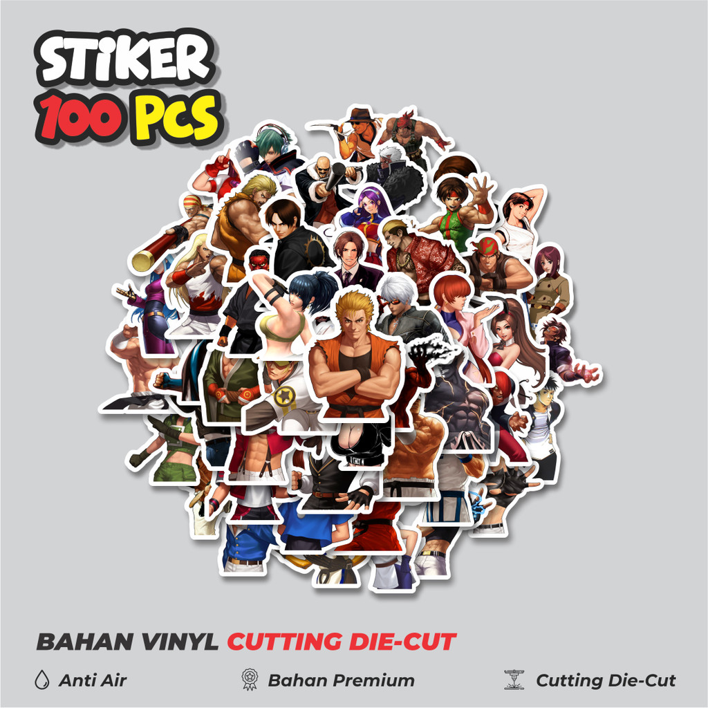 

Terbaru! 50 pcs Stiker Game Series King Of Fighter Character Mix 6 Dekorasi Lucu Kreatif untuk Notebook, Skateboard, HP