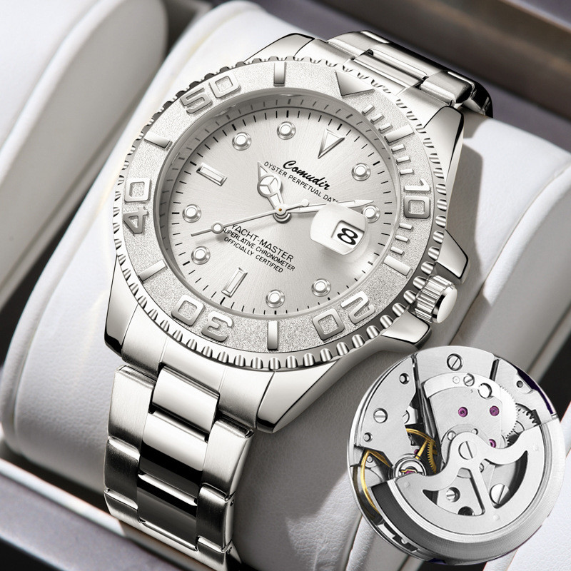 

Jam Tangan Selam Jam Tangan Mekanik Otomatis Penuh Jam Tangan Pria Skeleton Tahan Air Kalender Bercahaya