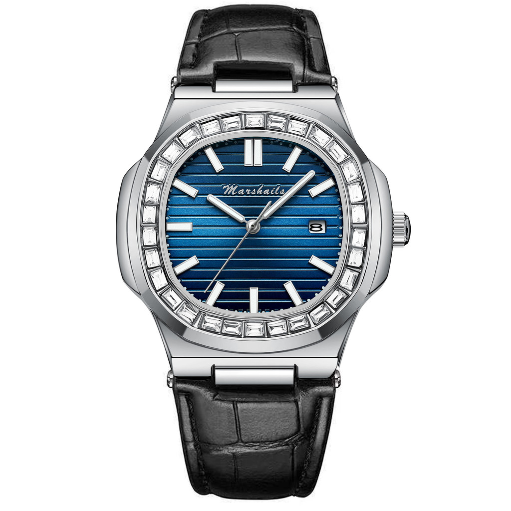 

Jam Tangan Pria Square Nautilus Perdagangan Luar Negeri Tahan Air Luminous Kalender Jam Kuarsa