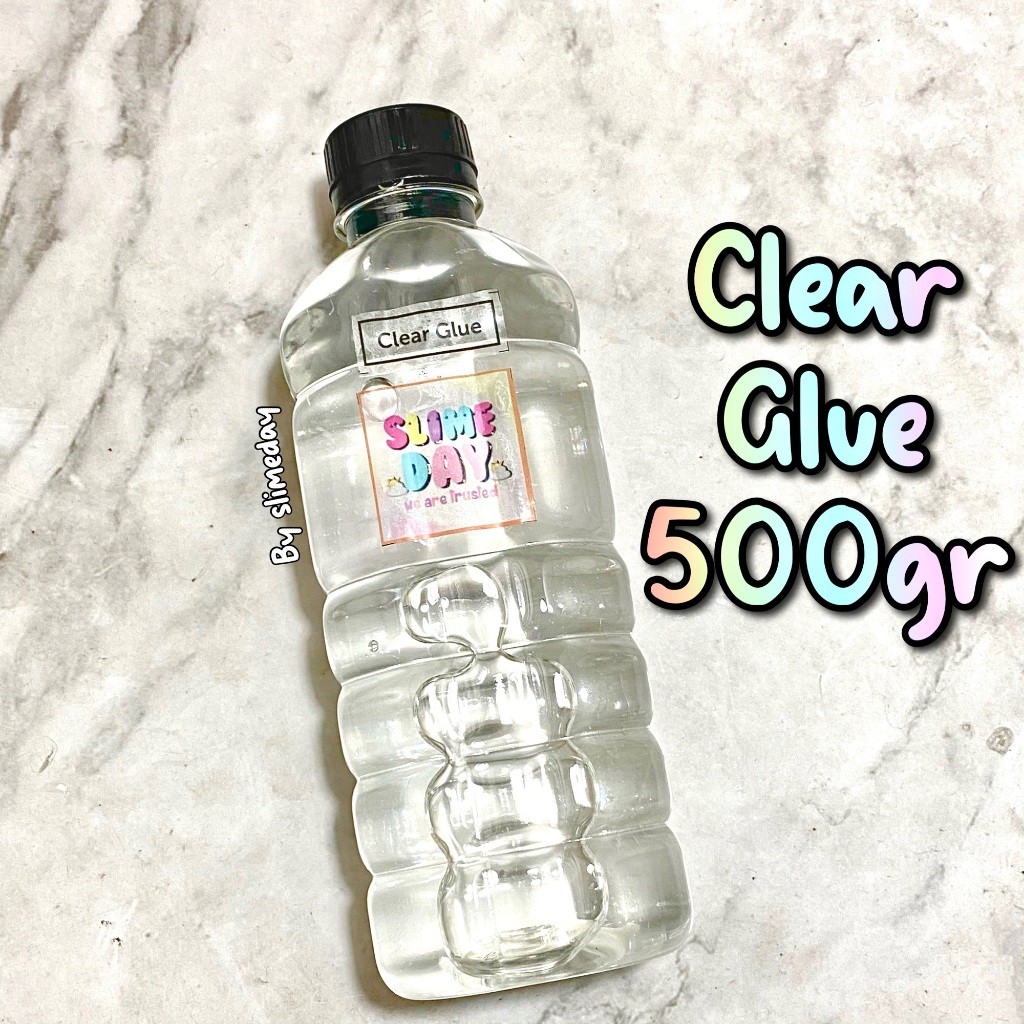 

_% SLD %_ READY [PROMO] SUPER CLEAR GLUE 500 GR [TERMURAH] MAINAN ANAK II Bahan slime Gv
