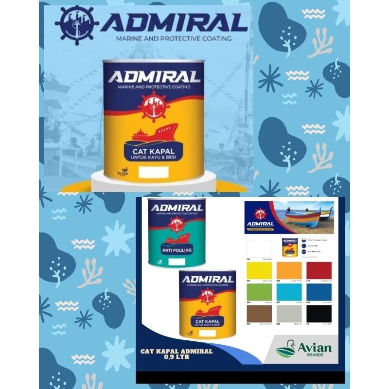 Admiral marine and protektive coating,cat kapal untuk kayu dan besi,fiber,perahu,Admiral 1kg,cat yg 