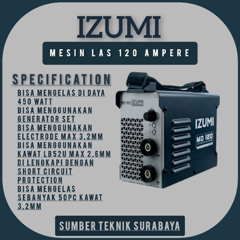 MESIN LAS IZUMI MO120 450watt
