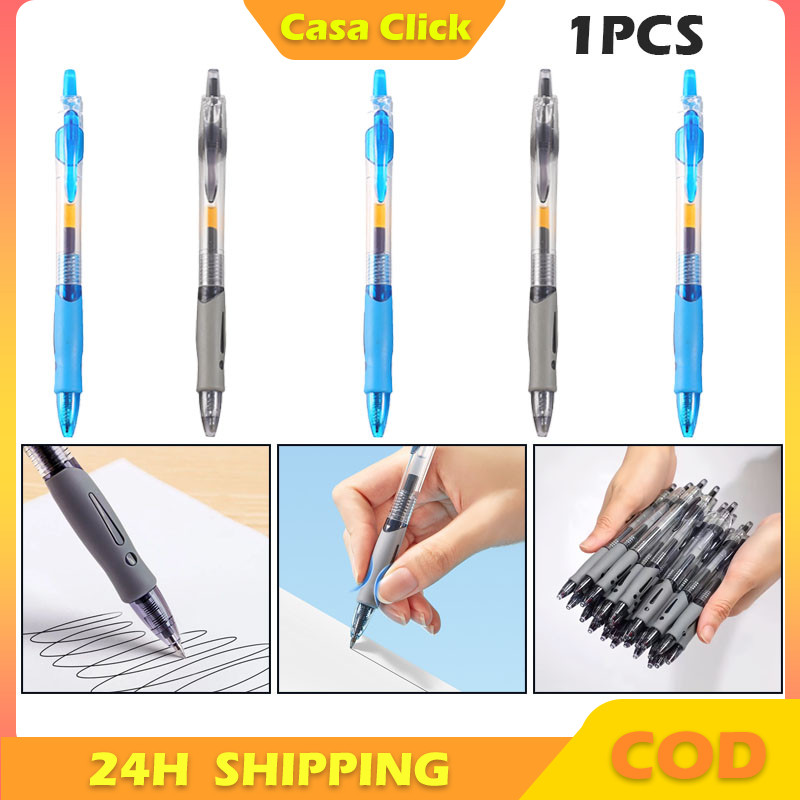 

Pulpen Standard Cetekan Transparant Pena Gel 0.5mm/Alat Tulis/Perlengkapan Sekolah/Bolpoint Polos Murah
