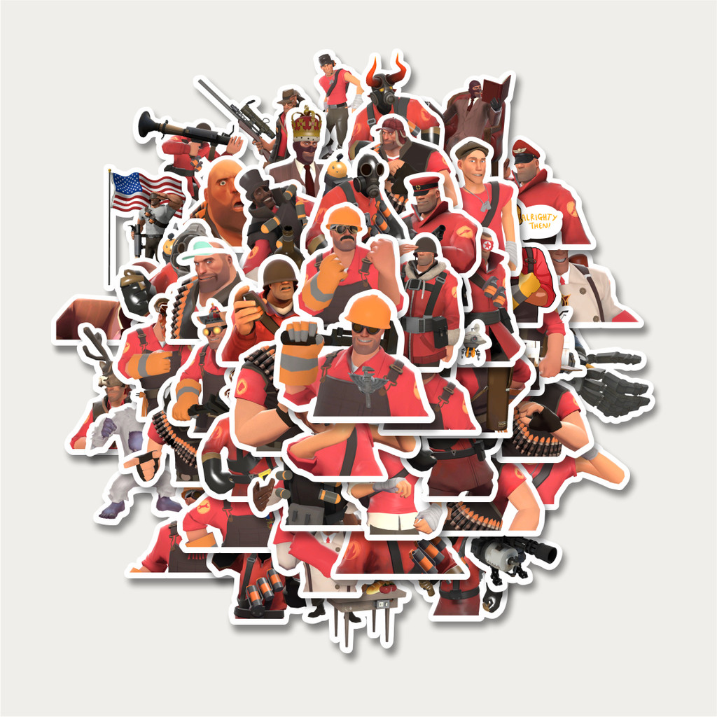 

Sticker Pack Stiker Game Series Team Fortres Character V7 | Sticker TUMBLR | Stiker LAPTOP KOPER HELM