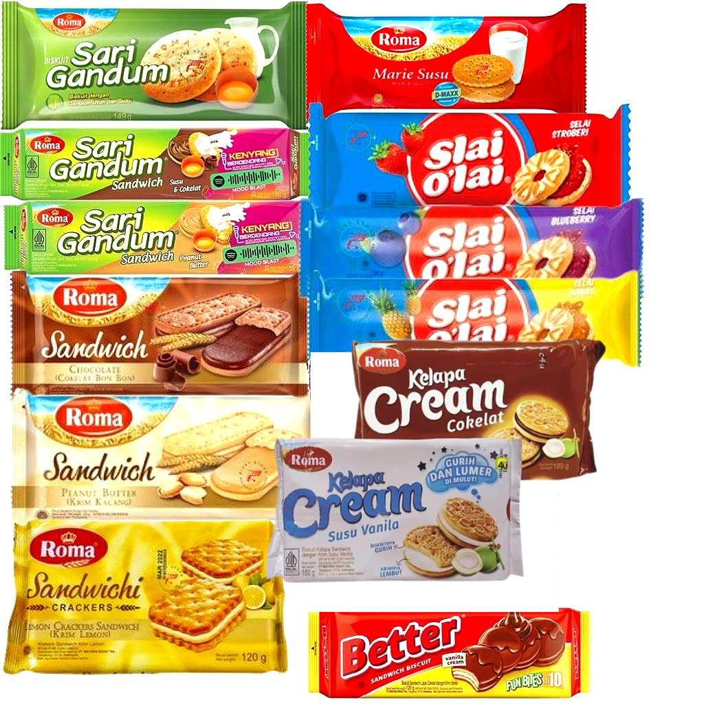 

#MAYORA BISKUIT SARI GANDUM/ASTOR/MARIE/SANDWICH/SLAI OLAI/CREAM /BETTER