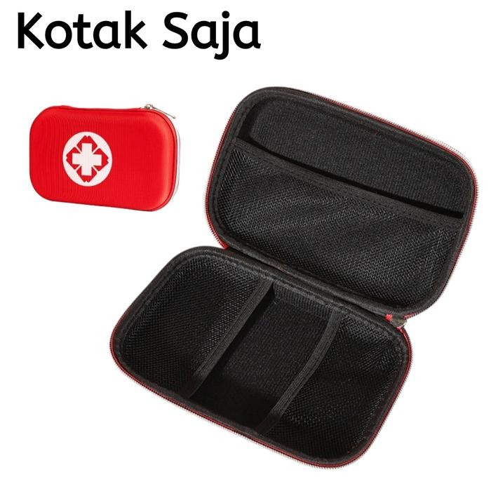 kotak p3k emergency first aid kit box camping mobil lengkap isi - Kotak Saja