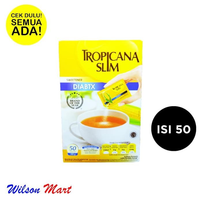 

Promo TROPICANA SLIM SWEETENER DIABTX ISI 50 SACHETS