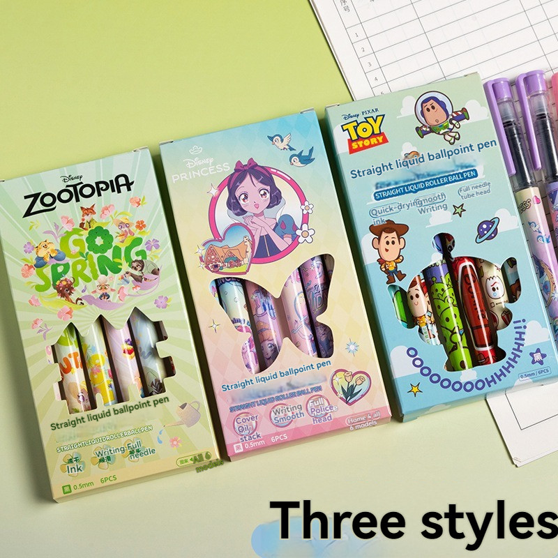

Disney Zootopia Judy Nick Cute Soft-grip Gel Pen Quick-drying Exam Smooth Black Pen Cartoon Student Stationery Prizes