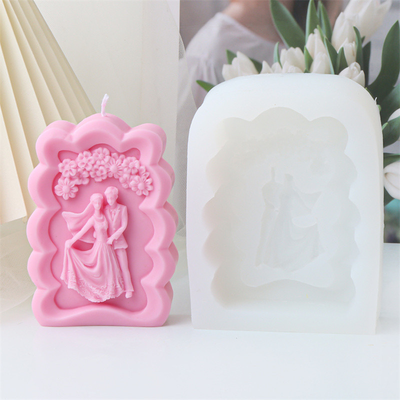 

Wedding Couple Silicone Candle Soap Mold DIY Wedding Dec Ornament Celebration Party Embellishments Mould