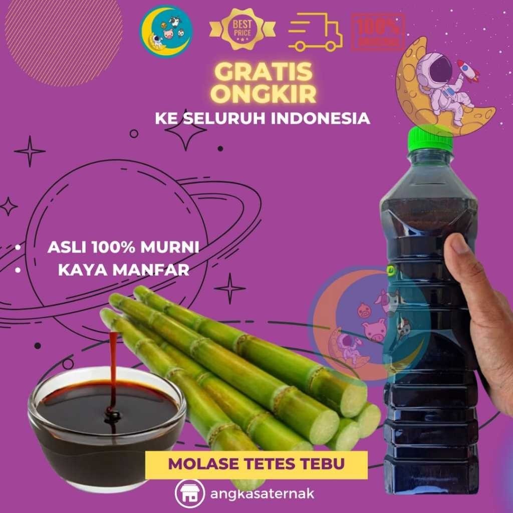 MOLASES TETES TEBU 1 KG - Tetes Tebu Murni Kental Berkualitas