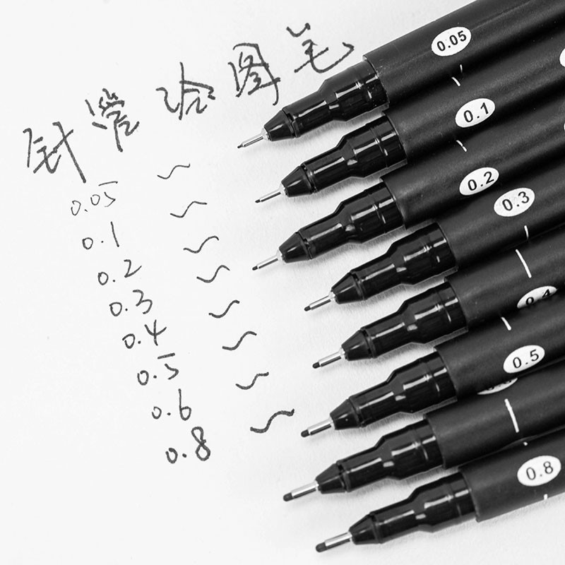 

1Pc Sipa Drawing Pen Fineliner Ultra fine line marker ink black 005 01 02 03 05 08 Micron drawing Pen art Marker set