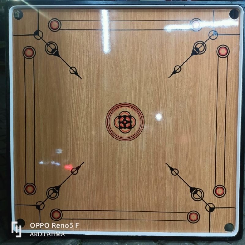 WIDHISTORE meja karambol 100cm x 100cm kumplitdengatbijinya