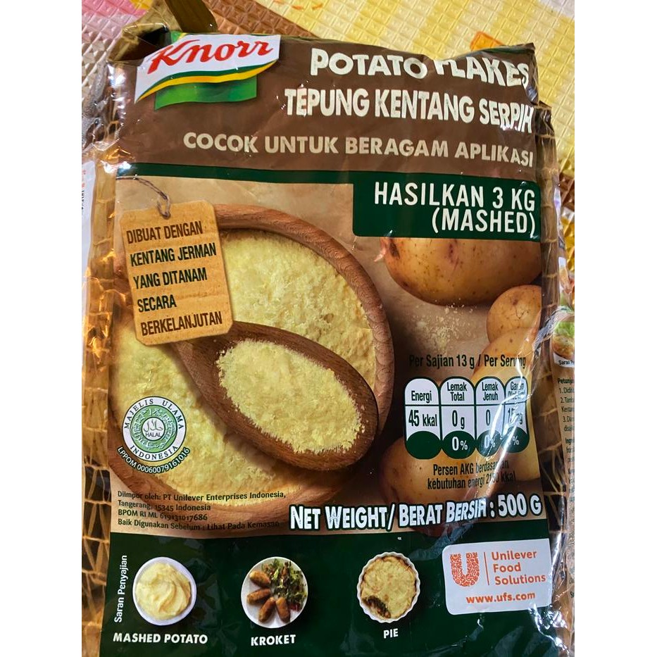 

Hot Produk knorr potato flakes 500gr tepung kentang Terbaik dan Terlaris
