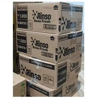 Rinso Cair 1000 1 dus 96 Sachet Bonus + 16 Sachet x 40gr