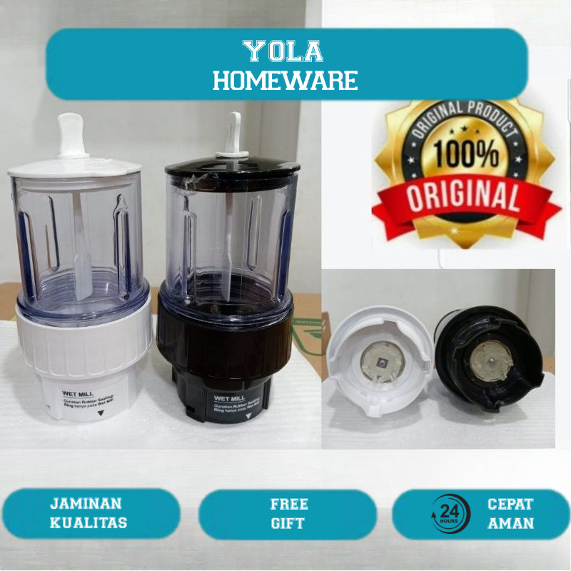mounting gelas set wet Mill CB 282 P CB 282 G original Chopper blender ORI cosmos mounting gelas set