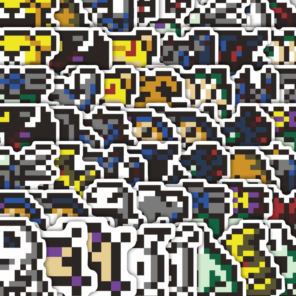 

Stiker Cutting Pack Stiker Pixel Digimon V17 Isi 100Pcs Series Aesthetic Lucu Keren Untuk Koper Bahan Vynil