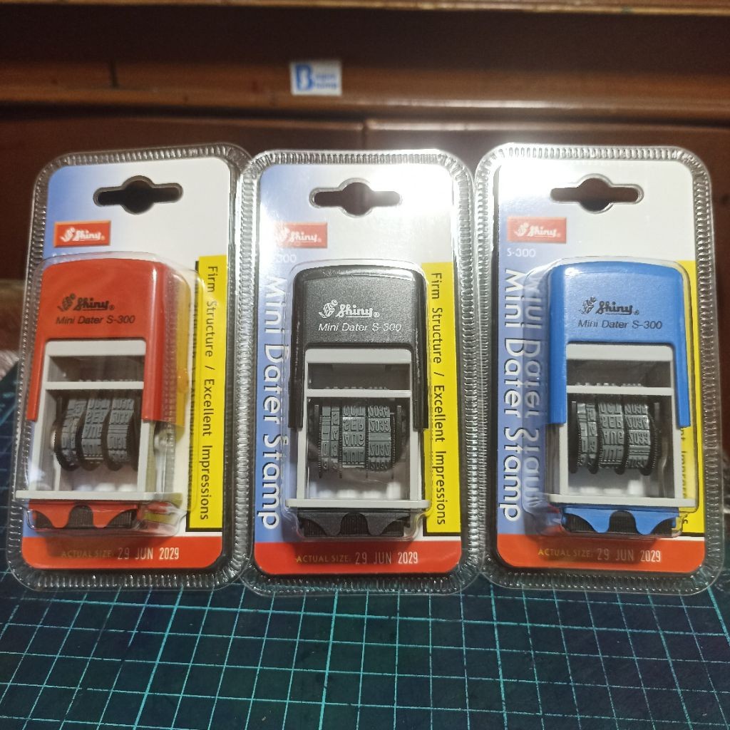 

Stempel Tanggal / Dater Otomatis Shiny S300 S 300 ( Mini Dater Stamp )