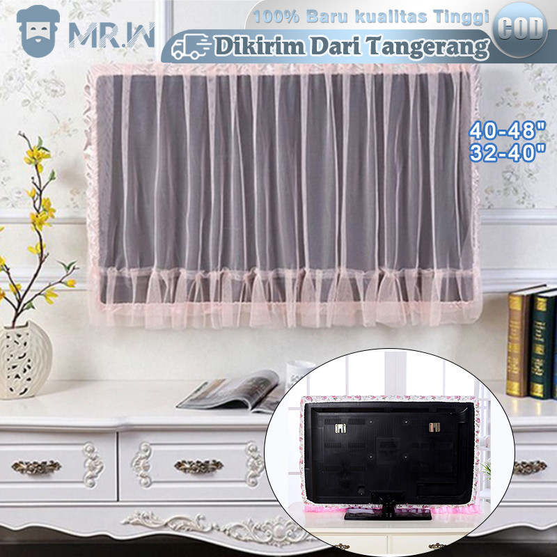 Cover Tv Led 32 Inch - 48inch Cover Tv Sarung Tv Shabby Renda Anti Debu
