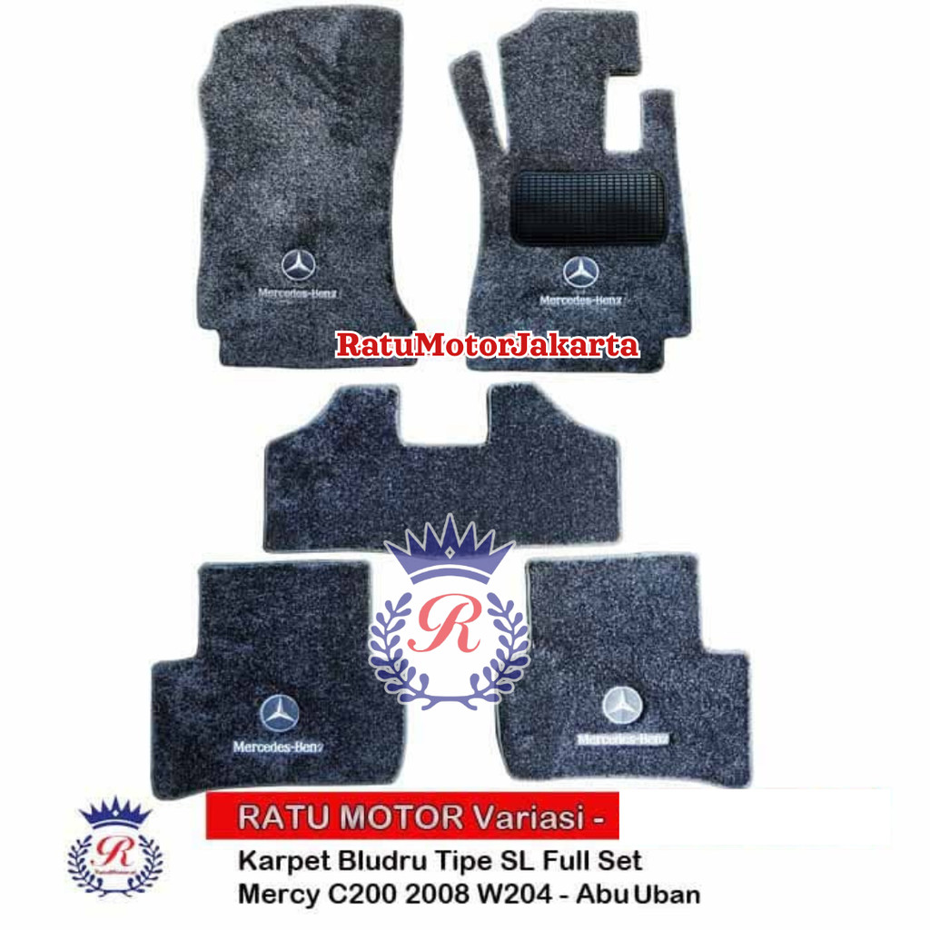 Karpet Mobil Mery C200 W204 2007 2014 Bludru Tipe SL - Karpet Lantai