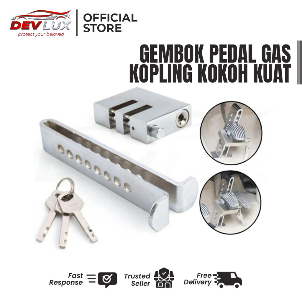 Gembok Pedal Gas Kopling Mobil Anti Maling Kuat Universal