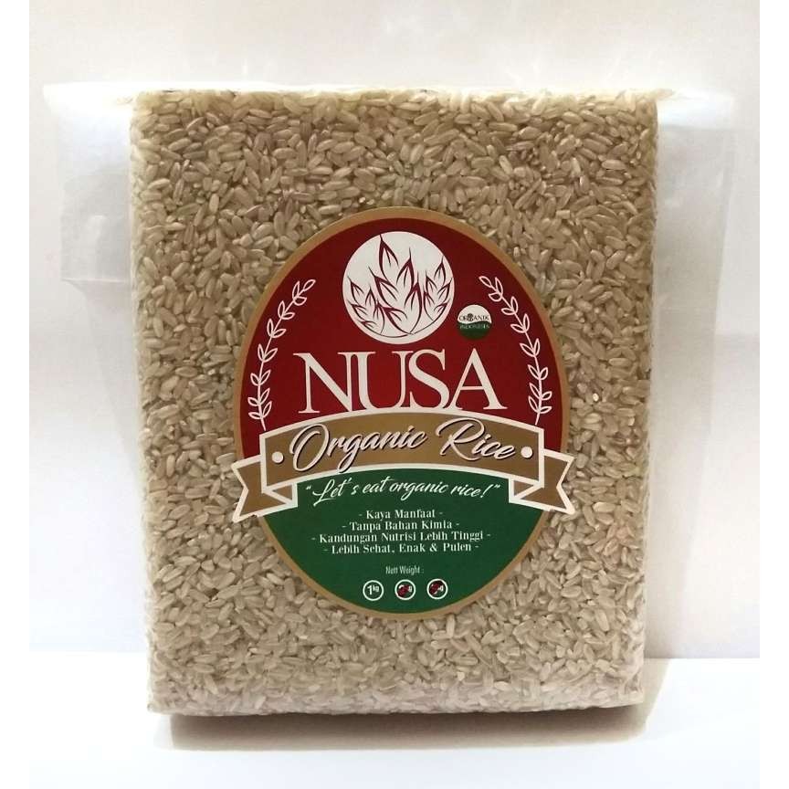 

Nusa Beras Coklat Organik Kualitas Export - Good Quality Brown Rice - 1kg