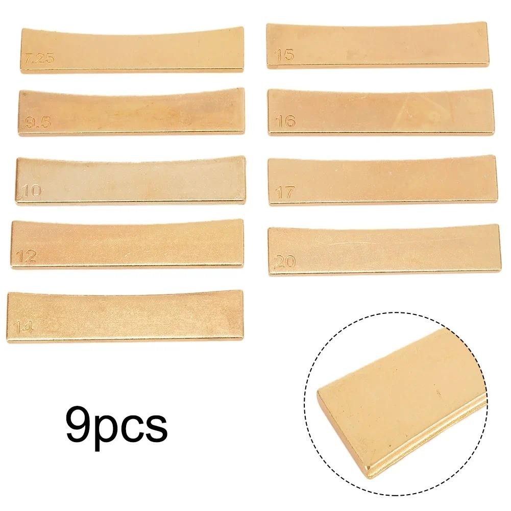 9 Size Guitar Radius Metal Fingerboard Fret Press Caul Insert Luthier Tools Accurate Fretting Electr