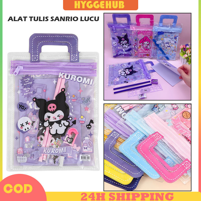 

Study Set Sekolah 6 in 1 Karakter Kuromi Crybaby Murah Set Stationery Hadiah Anak Sanrio