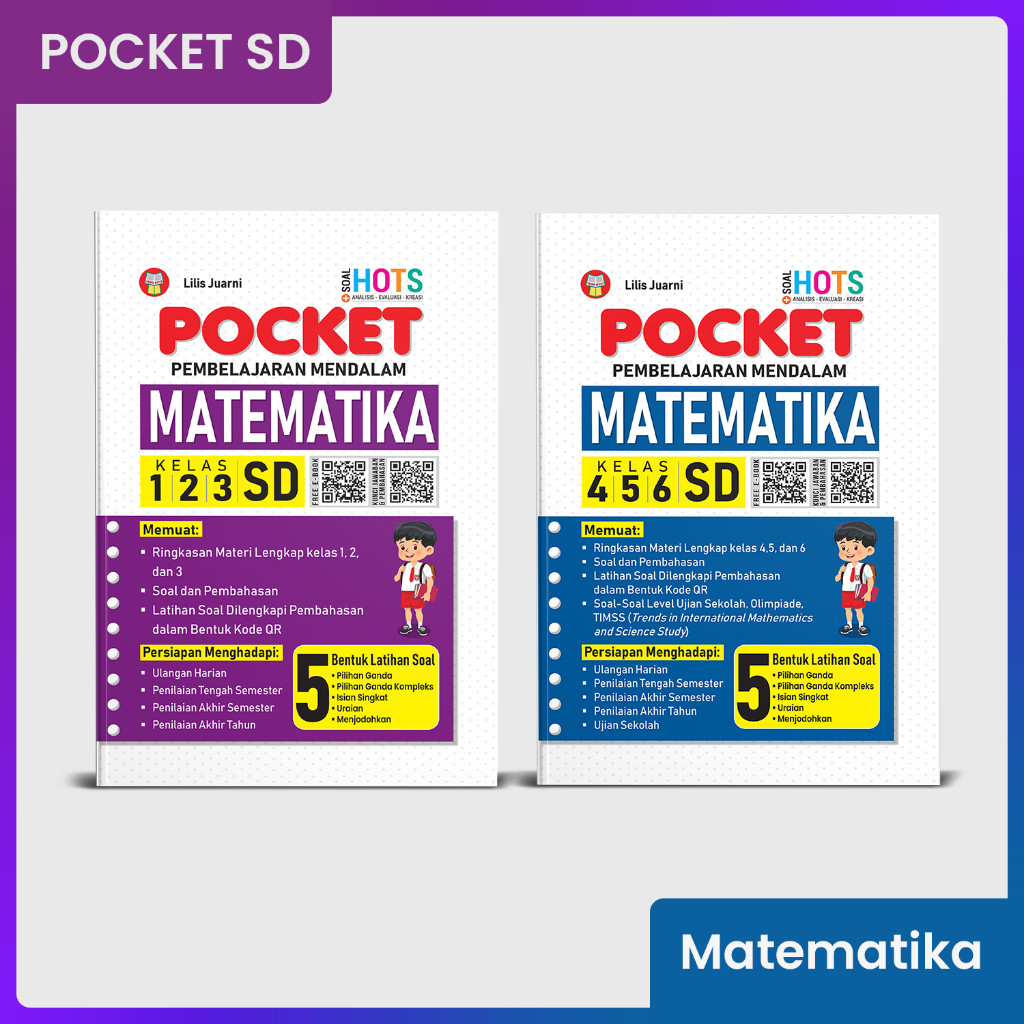 Yrama Widya - Buku Pocket Matematika untuk SD Kelas 4, 5, 6 (Buku Latihan Soal)