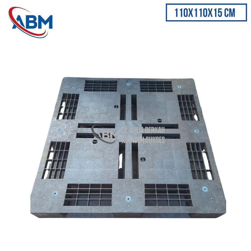 

Pallet Plastik Ukuran 110x110x15 cm - ABMAS40 - Abu-Abu