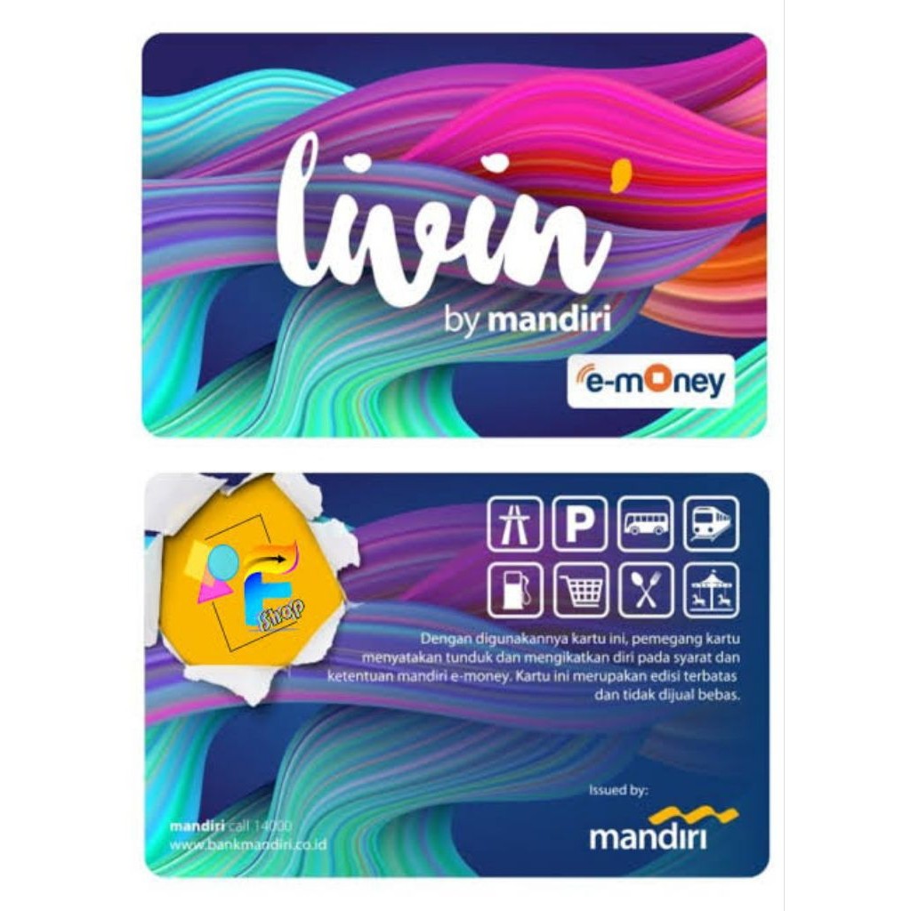 Paket Emoney Mandiri Bekas E-money Bahan Cetak Print