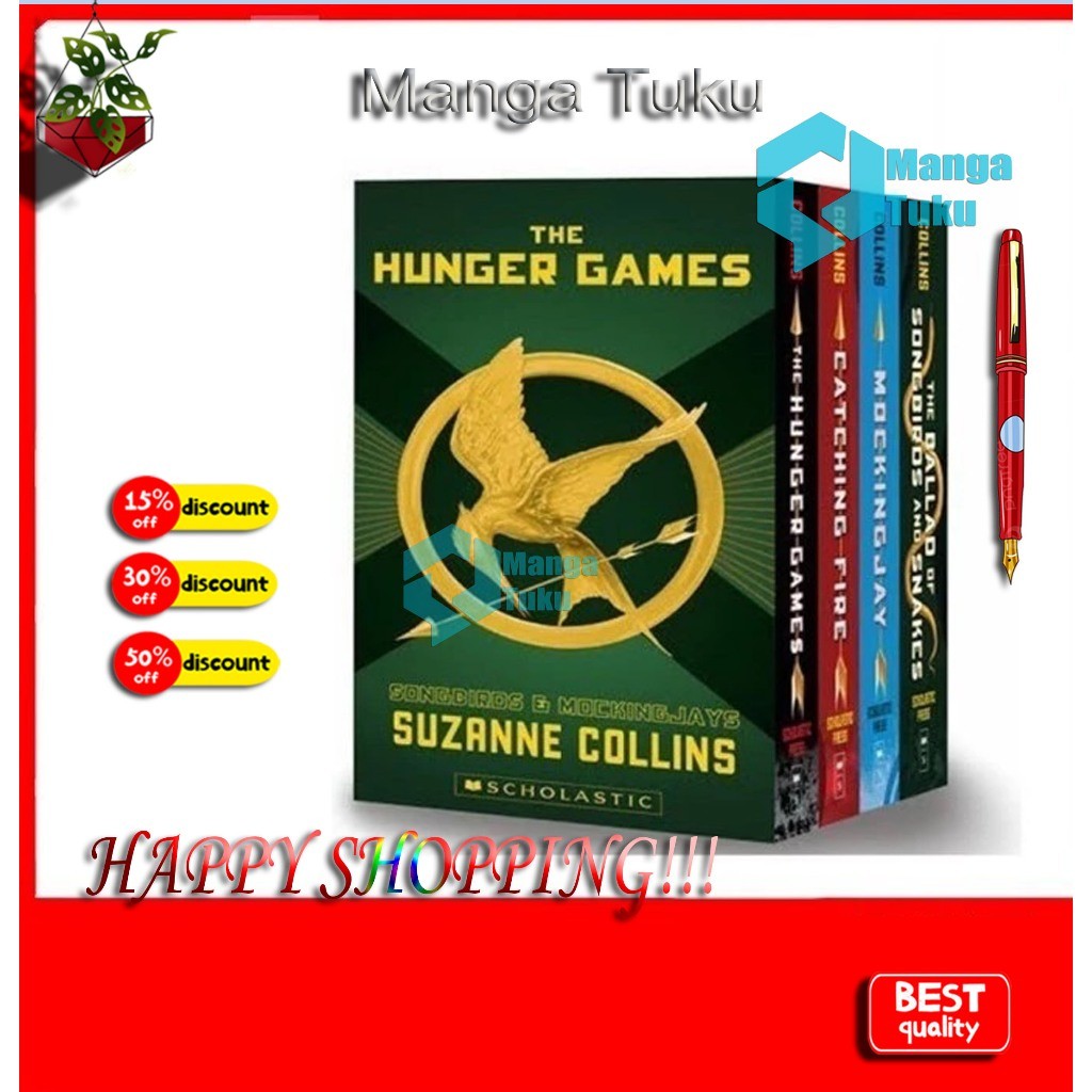 (English) Hunger Games Books Set 1-4 Eng - Manga Tuku