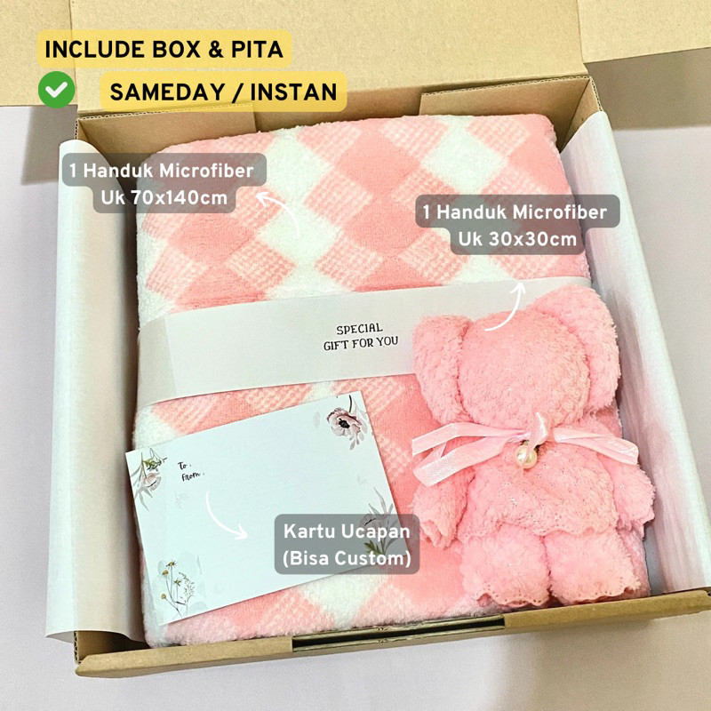 

Towel Set / Hampers Handuk Kamar Mandi Wajah Premium 2in1 / Kado Handuk Pernikahan Wedding / Hampers Wedding Pernikahan / Kado Handuk Ulang Tahun Birthday / Gift Set Box Towel Handuk / Hampers Kado Anniversary / Hampers Guru Perpisahan / Kado Perpisahan