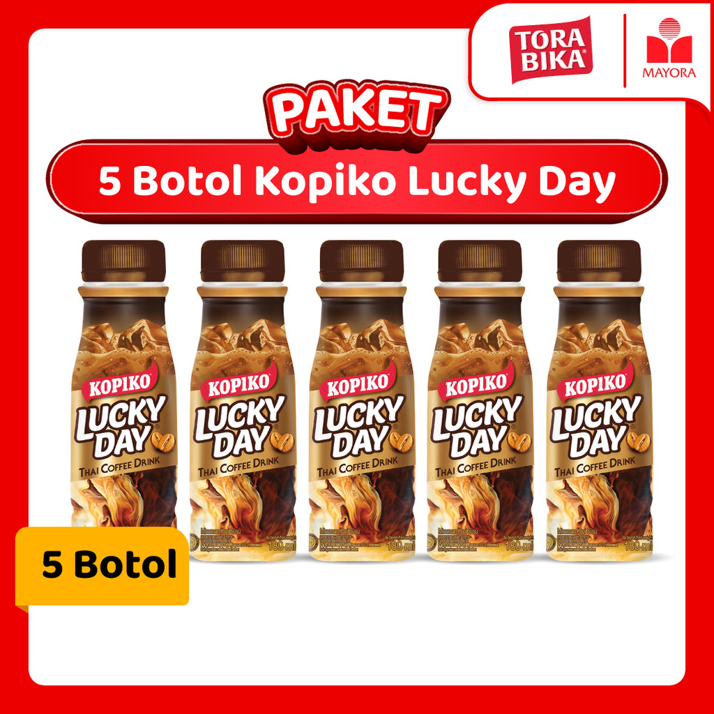

Paket 5 Botol Kopiko Lucky Day