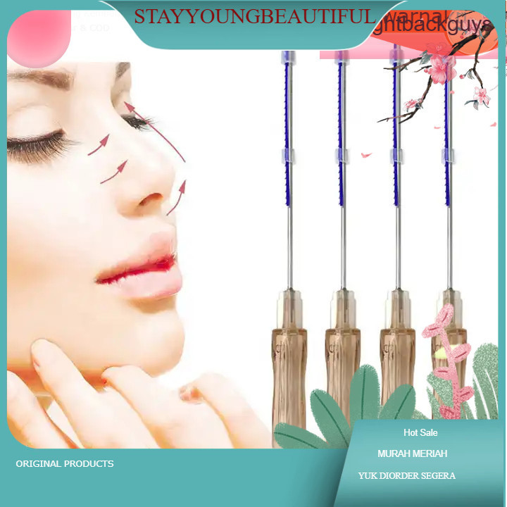 (A  pack  of  20benang) Minerva  Benang Hidung Thread-Lift  PCL//PDO   19g*60mm //19g*38mm (STAYYOUN