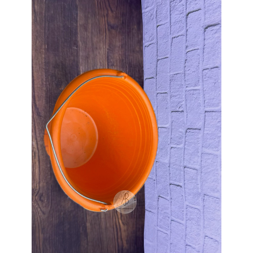 Ember Cor ORANGE ANTI PECAH BESAR / Ember Cor Plastik ORANGE / Ember MURAH / Ember Anti Pecah / Timb