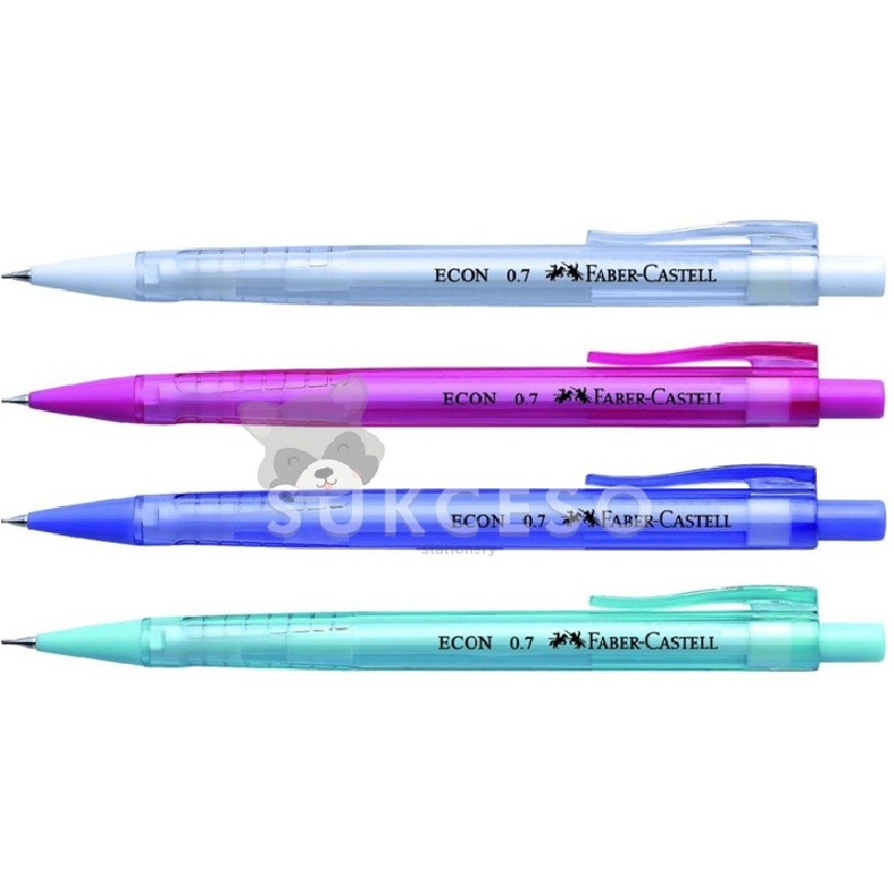 

Faber Castell Mechanical Pencil Econ 0.7mm Trans Pensil Mekanik Murah