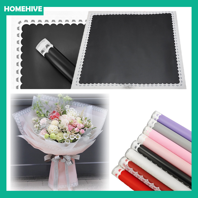 

20 Lembar Flower Wrapping Lace Frame Kertas / Flower Wrapping Paper Cellophane / Cellophane Flower Wrapping Paper