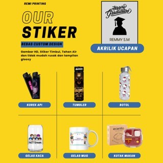 

Cetak UV DTF Stiker Sticker meteran Decal Kering Gloss Vernish awet selamanya tahan air tahan panas