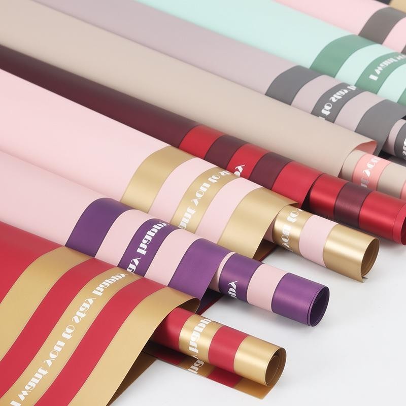 

Hopepaper.id - Kertas Buket Gold Line Double Frame Cellophane Flower Wrapping Hand Bouquet Ecer KB6056