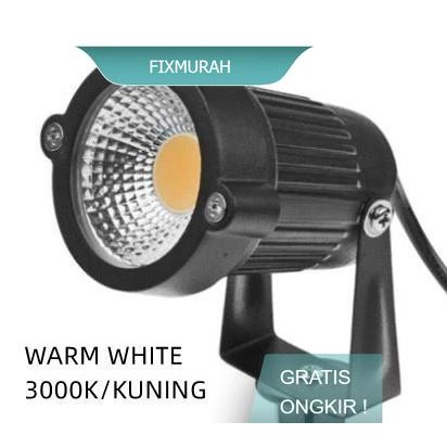 LAMPU TAMAN COB SOLAR LAMPU TAMAN SOROT 0 BIAYA LISTRIK - SOLAR KUNING