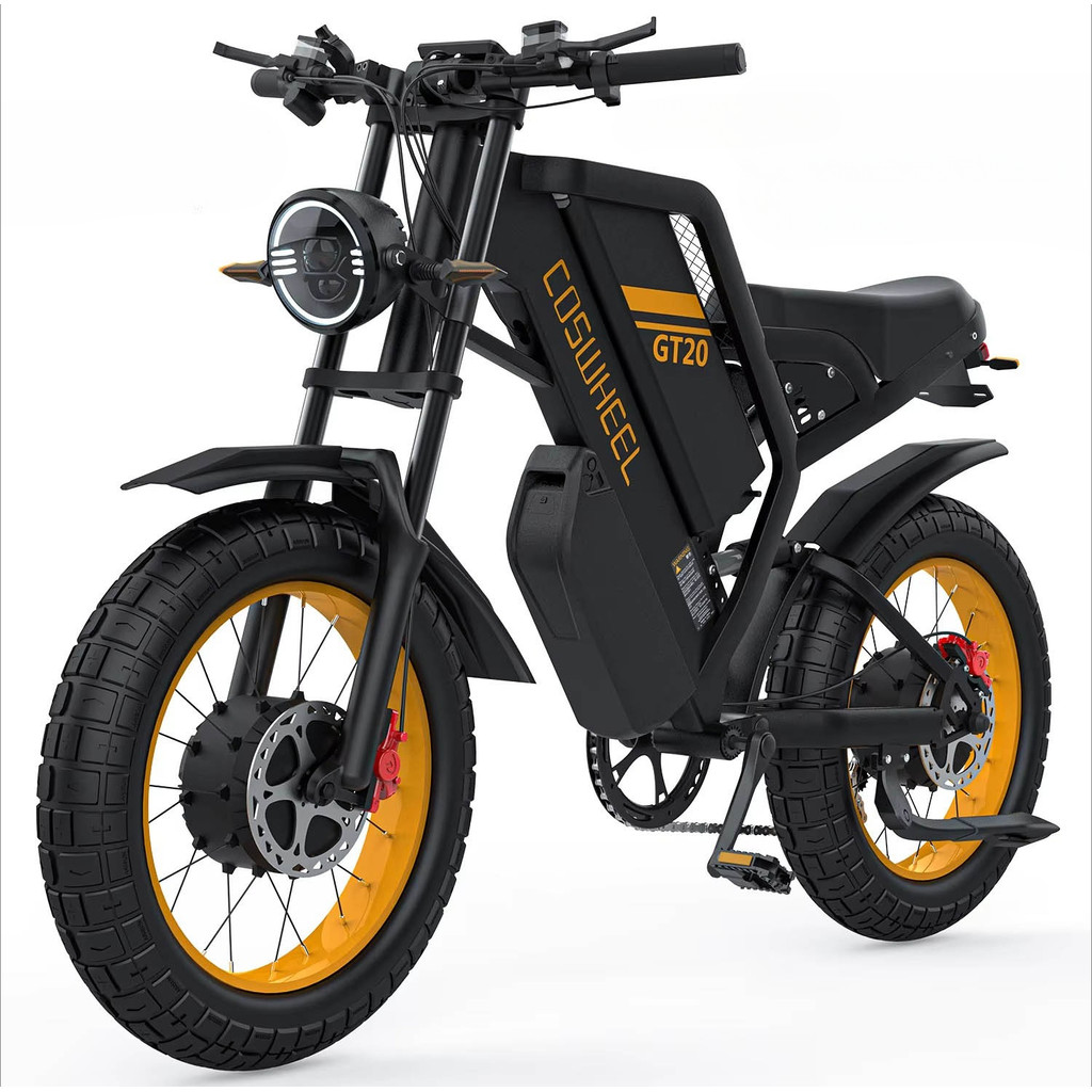 COSWHEEL GT20 POR Electric bicycle peak 3000 watt motor 48V40Ah lithium battery E-bike 20 inch fat t