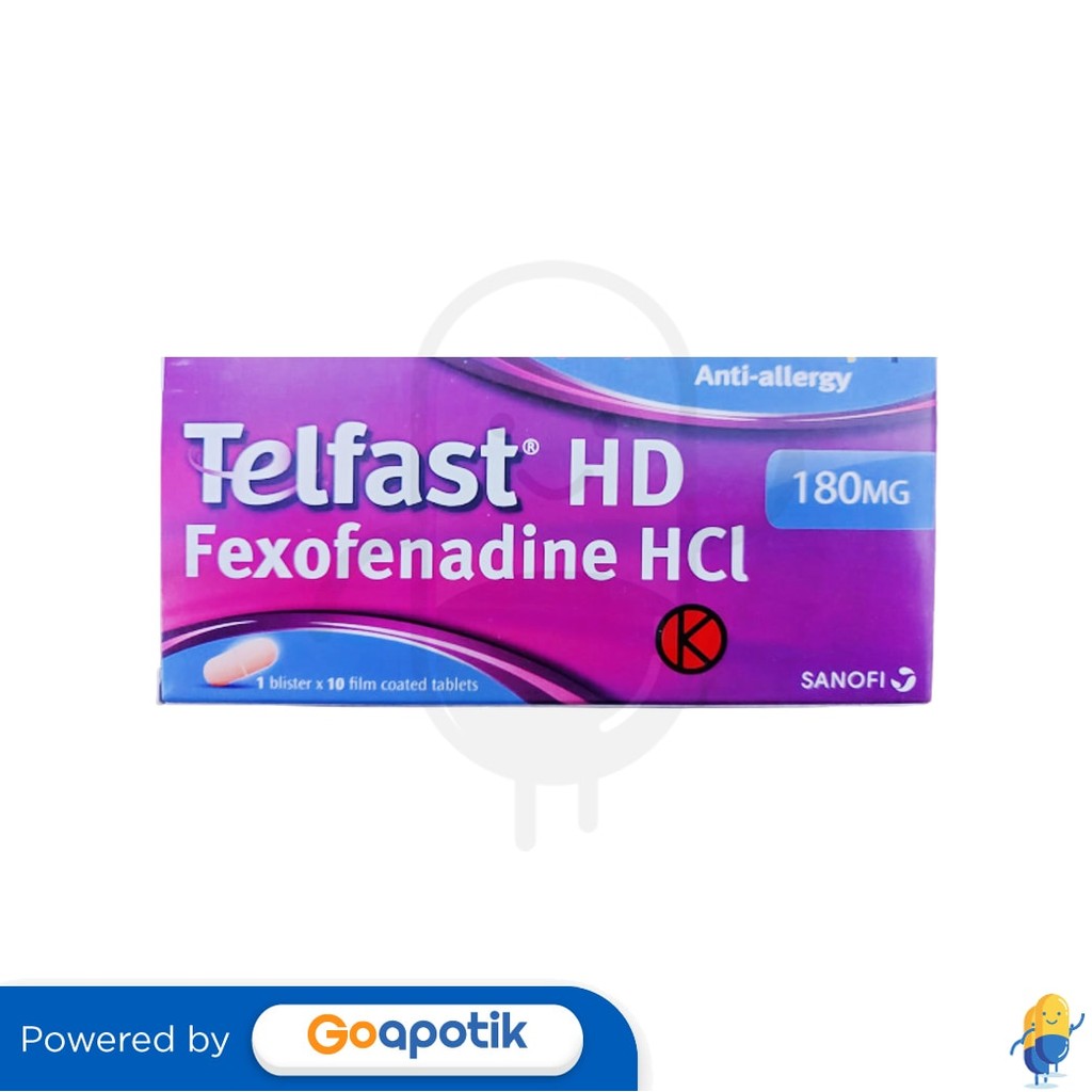 Telfast Hd 180 Mg Box 10 Tablet