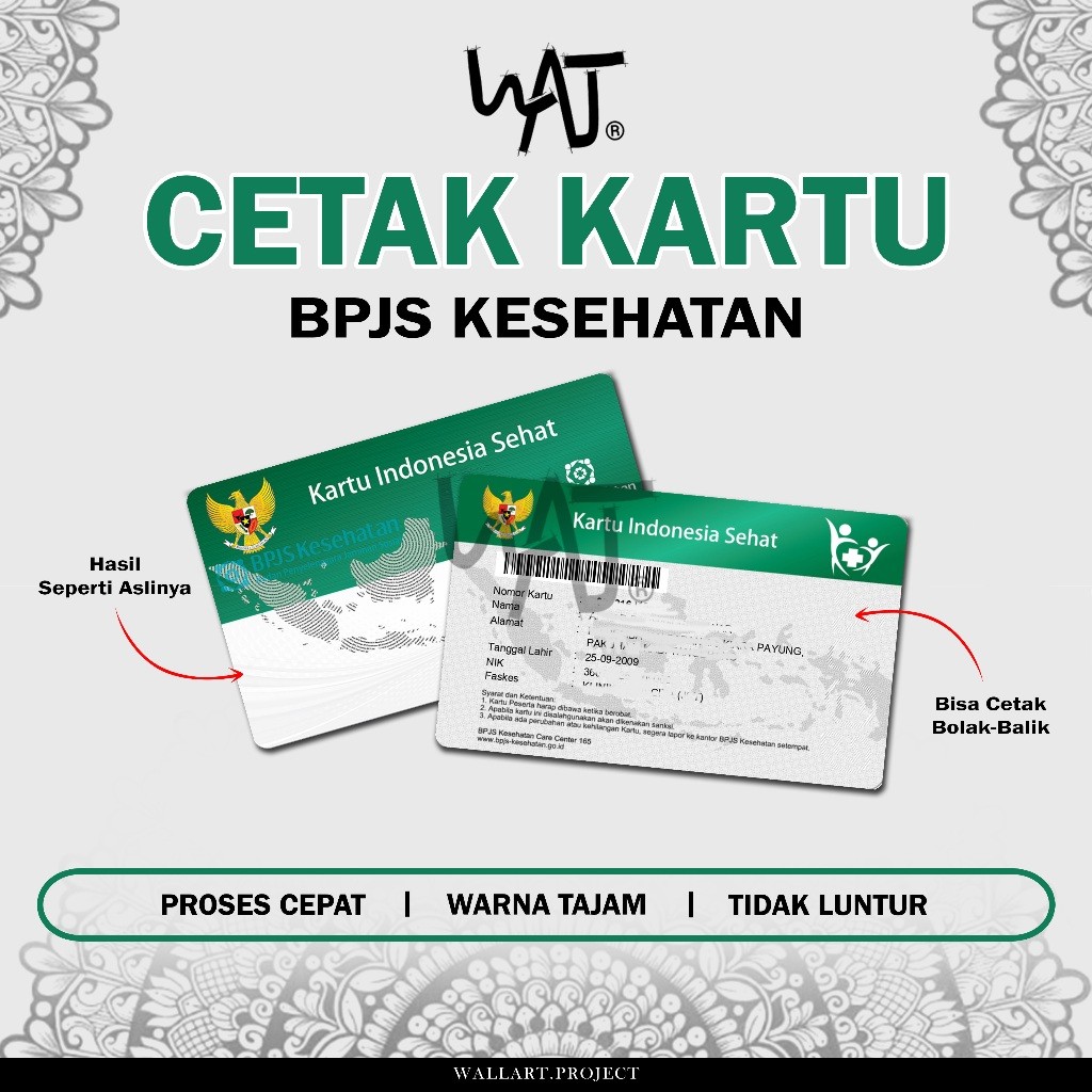 

Cetak ID Card Kartu Fisik Bisa Satuan Anti Luntur Bahan PVC, My Pertamina, BPJS, NPWP, Vaksin Dll