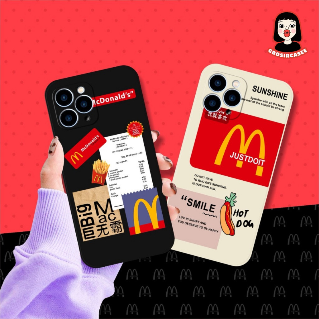 LENS PROTECTOR PRINTING McD case redmi a3 note 13 4g 5g itel 12 4g s23 p40 5 pro 5a 7 8 pro 9 pro 12
