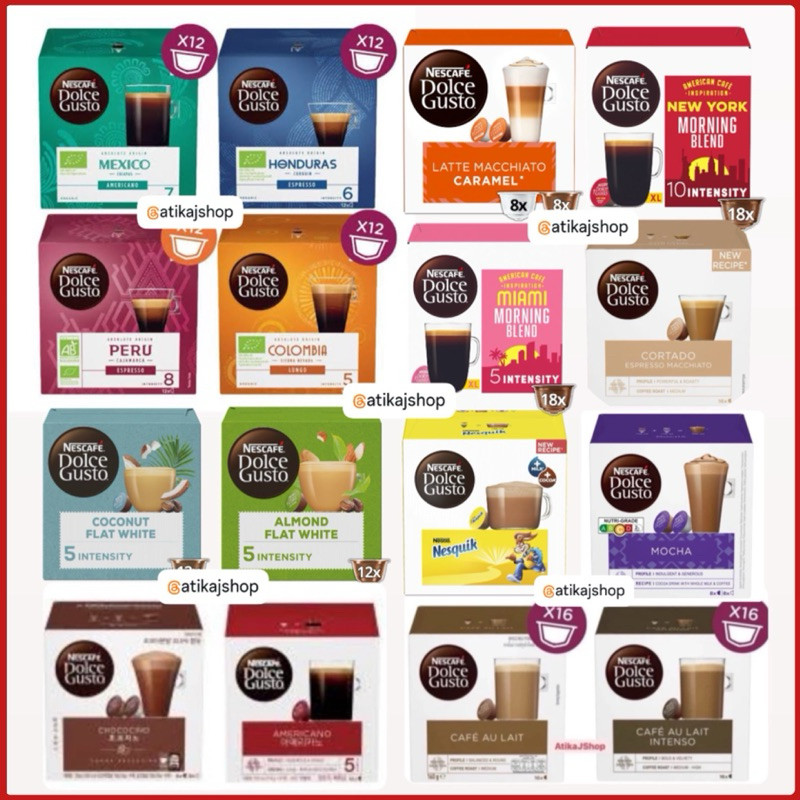 

SALE Nescafe Dolce Gusto Starbucks Coffee Capsule Kapsul Kopi Original All Variant