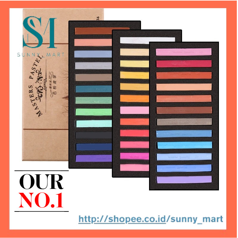 

12/24/36/48 Colors Soft Pastel Masters Colored Crayon Chalk Drawing Coloring Art Supplies