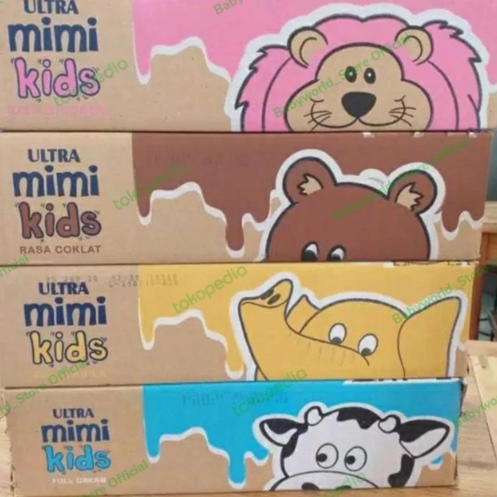 

Ultra Mimi Kids susu UHT mini 125ml ( 1 dus isi 40 ) rasa COKLAT / FULL CREAM / VANILA / STRAWBERRY ( BOLEH MIX )