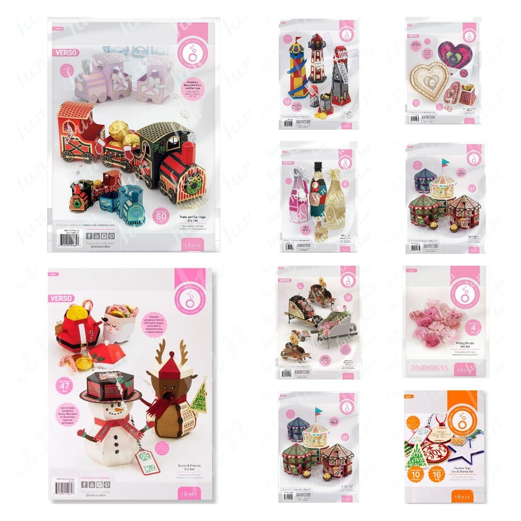 

Festive Tags Christmas Dies Santa & Friends Cutting Dies Box DIY Scrapbooking Album Paper Card Embossed Template Stencil Mold