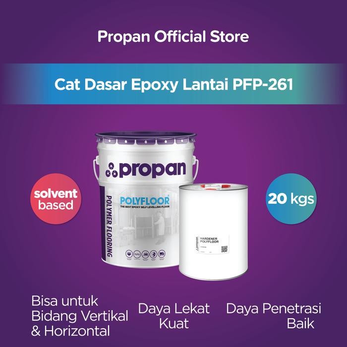 Cat Dasar Lantai Epoxy Polyfloor Primer PFP-261-2K SB 20Kg Set