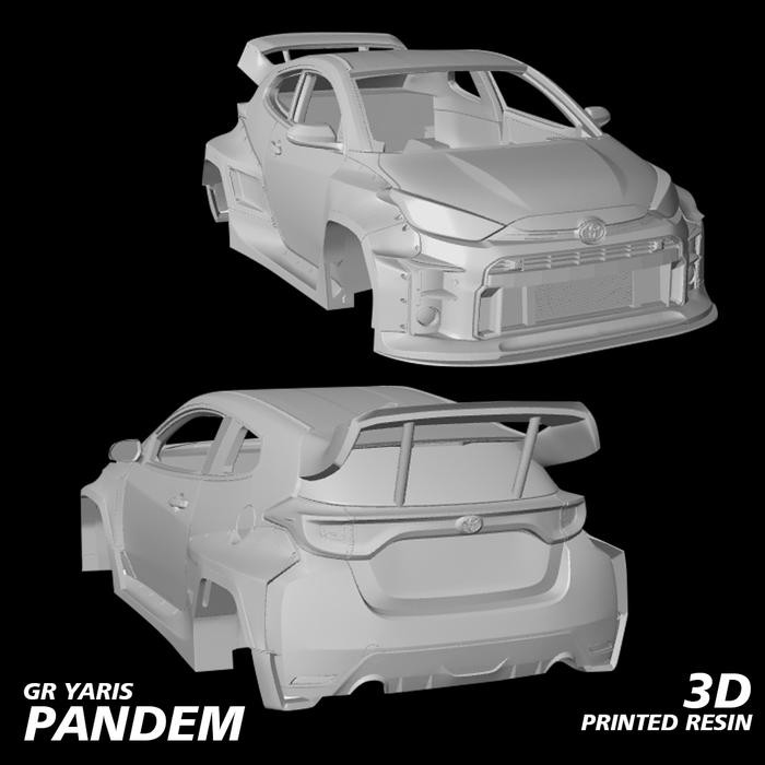 Diecast GR Yaris Pandem  Hot wheels GR Yaris Unpaint Resin